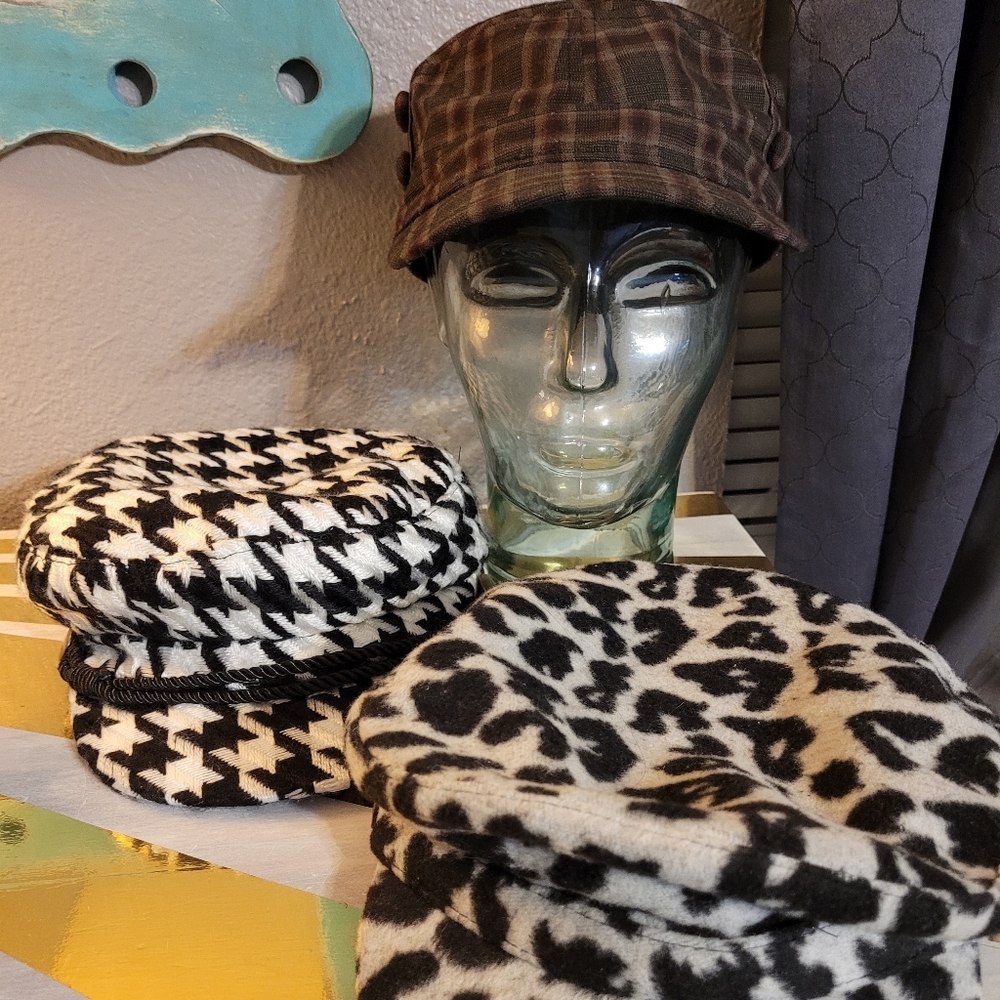 3 women's fashion hats